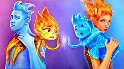 Ember and Wade from Elemental Have Children! Fire vs Water Parenting Hacks!