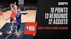 Josh Giddey drops triple-double as hot form continues in #Thunder's victory over Knicks | #NBA