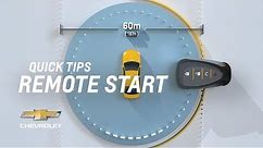 Quick Tips: How To Remote Start My Vehicle | Chevrolet