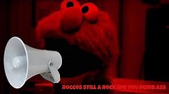 @Elmo is extremely mad at Rocco the rock and warning earape #pbskids #sesamestreet #elmo