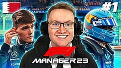 F1 Manager 2023 CAREER MODE EP 1: WILLIAMS VS THE WORLD BEGINS!