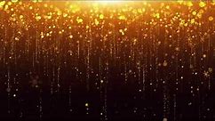 Gold Glitter Happy New Year Background Video
