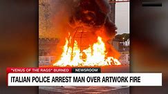 Italian police arrest man in relation to fire that destroyed Michelangelo Pistoletto's artwork