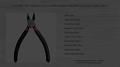 Wire Cutter - Side Cutting 6 inch Flush Cutter Pliers Diagonal Cutting Pliers for Electronics Jewelry ( Black )