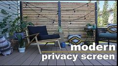 DIY Deck Privacy Screen // Do It Yourself Privacy Wall