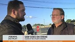 U.S. Senator Gary Peters joins the UAW picket line at Ford Michigan Assembly Plant in Wayne