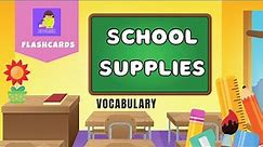 School Supplies Vocabulary