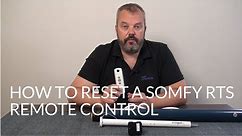 How to reset a Somfy remote control - RTS