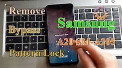 Bypass/Remove Pattern Lock Samsung A20 SM-A205 - Mobile Tricks.
