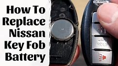How to replace battery in Nissan key fob