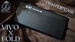 Unboxing the Vivo X Fold Black OEM Flip Smart Case | PU Leather