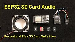 Record & Playback Audio on ESP32 SD Card: Step-by-Step Guide & Demo