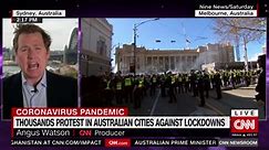 Video shows anti-lockdown protesters clash with police in Australia