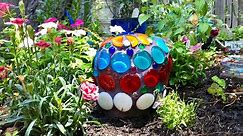 DIY! Make a Mosaic Rock Sculpture for your Garden!