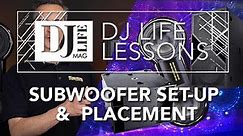 Basic Subwoofer Set-up & Placement for Events - Getting the Best Sound Out of Your Subwoofers