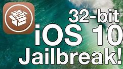 How to jailbreak iOS 10! (All 32-bit devices- iPhone 5, 5C & iPad 4)