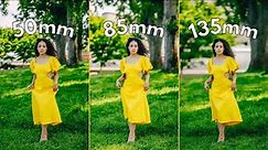 50mm vs 85mm vs 135mm Lens Comparison for Portrait Photography | Which should YOU buy?