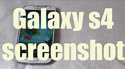 Galaxy s4 screenshot