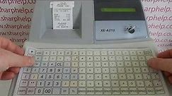 PLU Price Look Up Product Programming On The Sharp XE-A213 / XEA213 / XEA213B Cash Register