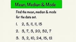 How To Find The Mean, Median, And Mode | Statistics