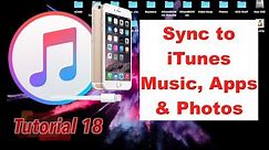 Sync Music, Apps and Photos through iTunes 12.6 [Full Guide] | Tutorial 18