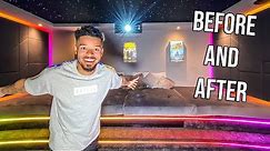 MY HOME CINEMA ROOM TRANSFORMATION! BEFORE & AFTER... | Jeremy Lynch