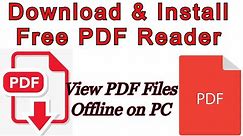 Free PDF Reader for Windows PC | View PDF files offline