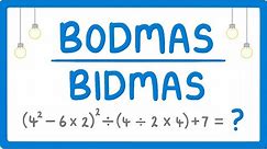 How to use BODMAS (Order of Operations) #2