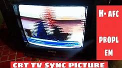 Crt china tv sync picture📺। Crt tv H- AFC problem 🔥