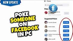 How To Poke Someone On Facebook in PC 2024 | poke on FB
