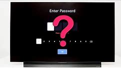 [LG TV] - How to Reset the TV Password (WebOS22)