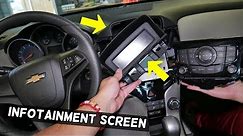 CHEVROLET CRUZE INFORMATION SCREEN DISPLAY REMOVAL REPLACEMENT. DASH SCREEN REMOVAL