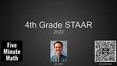 2023 4th Grade STAAR from Five Minute Math