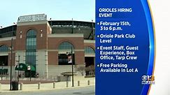 Orioles hiring gameday staff, will host job fair Wednesday