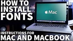 How to Install Fonts on Mac - Install Compatible Fonts for Mac and MacBook with Font Book