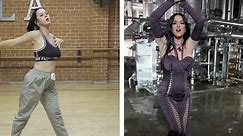 Katy Perry flaunts her curves while dancing behind the scenes