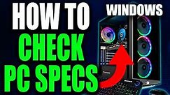 How to Check PC Specs on Windows 11 PC 🖥️ (No Downloads Required!)