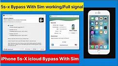 With Sim | iPhone 5s to x icloud Bypass With Sim Working | Hello Bypass With Signal For Windows