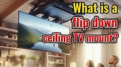 What is a flip down ceiling tv mount