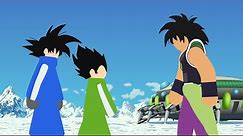 Goku and Vegeta VS Broly Stick Fight!!