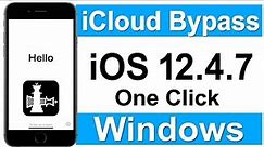 [WINDOWS] ONE Click iCloud Bypass iOS 12.4.7 Full Free Without ERROR
