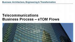 Telecommunications Business Process - eTOM Flows
