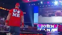 John Cena's Red Shirt RAW Debut