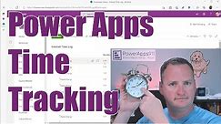 PowerApps Time Tracking