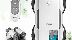 FMART T9 Pro Window Cleaning Robot, Ultrasonic Atomization Intelligent Water Spray, 3800PA Suction Power, AI Intelligent Path Planning, Edge Detection Technology, Remote Control Robot Window Cleaner