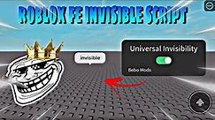 Roblox FE Invisible Script | Universal Invisible Character! | Works in all Games