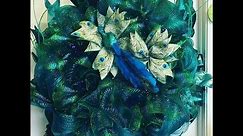 How to make a peacock wreath using several methods together