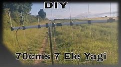 Testing out the Diy 7 element 70cm yagi antenna