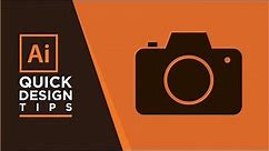 How to Make a Camera Icon with Adobe Illustrator | Quick Design Tips