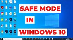 How to TURN ON/OFF SAFE MODE in Windows 10 | SAFE MODE WITH NETWORKING Windows 10